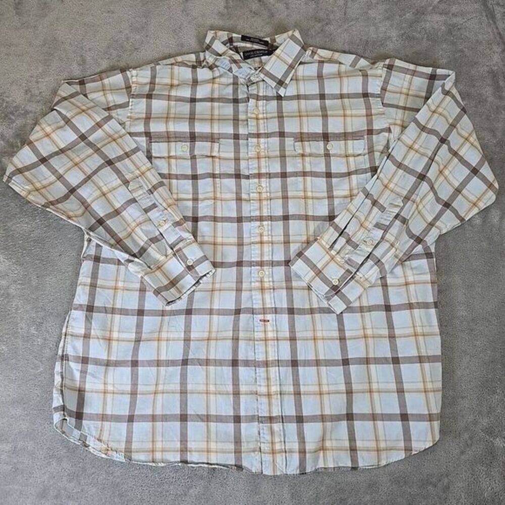Daniel Cremieux Shirt Mens XXL Multi-Color Plaid Button Up‎ Shirt Casual Classic